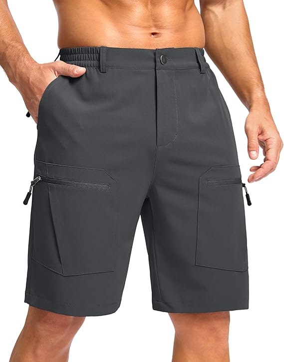 Pudolla 9" Men's Hiking Cargo Shorts: $14.99