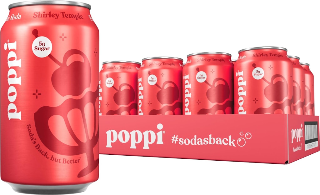 Poppi Prebiotic Soda Shirley Temple 12-oz. 12-Pack: $17 w/ Prime Poppi Prebiotic Soda Shirley Temple 12-oz. 12-Pack: $17 w/ Prime