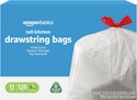 Amazon Basics 13-Gallon Tall Kitchen Drawstring Trash Bags 120-Count for $12 w/ Prime + free shipping