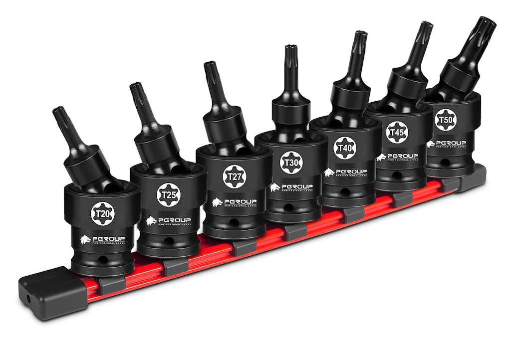 7-Piece 3/8" Drive Universal Swivel Impact Torx Socket Set: $22 w/ Prime