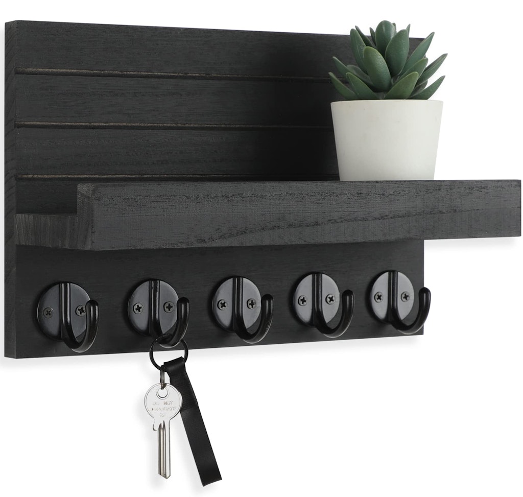5-Hook Key Holder w/ Mail Shelf: $9.89 w/ Prime 5-Hook Key Holder w/ Mail Shelf: $9.89 w/ Prime