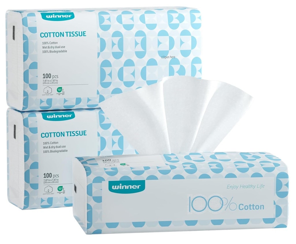 Winner 300-Count Unscented Cotton Tissues 3-Pack: $14 w/ Prime Winner 300-Count Unscented Cotton Tissues 3-Pack: $14 w/ Prime