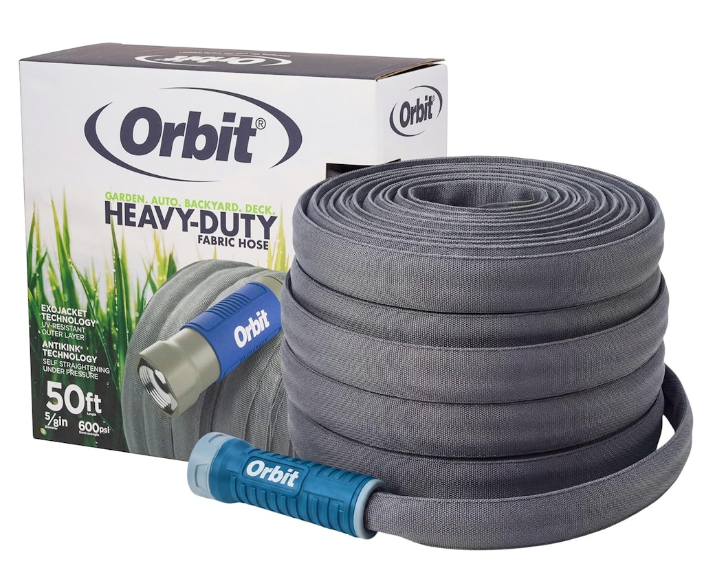 Orbit ExoJacket 50-Foot x 5/8" Heavy-Duty Fabric Garden Hose: $20 w/ Prime Orbit ExoJacket 50-Foot x 5/8" Heavy-Duty Fabric Garden Hose: $20 w/ Prime