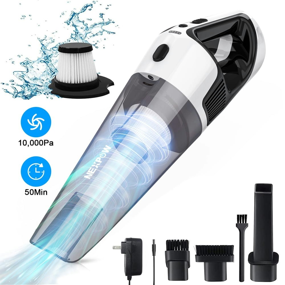 Nexpow 10,000Pa Cordless Handheld Wet/Dry Vacuum: $38.69 Nexpow 10,000Pa Cordless Handheld Wet/Dry Vacuum: $38.69