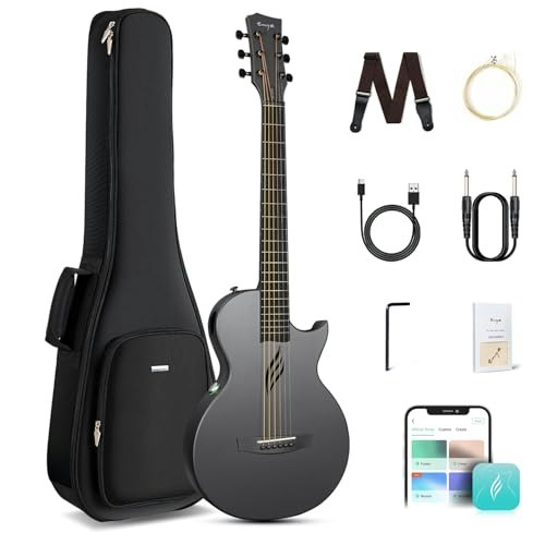 Enya Nova Go SP1 35-Inch Carbon Fiber Smart Acoustic-Electric Travel Guitar: $223.96
