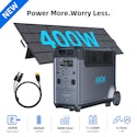 ABOK 3840Wh Solar Generator 400W Solar Panel for $1,399 + free shipping