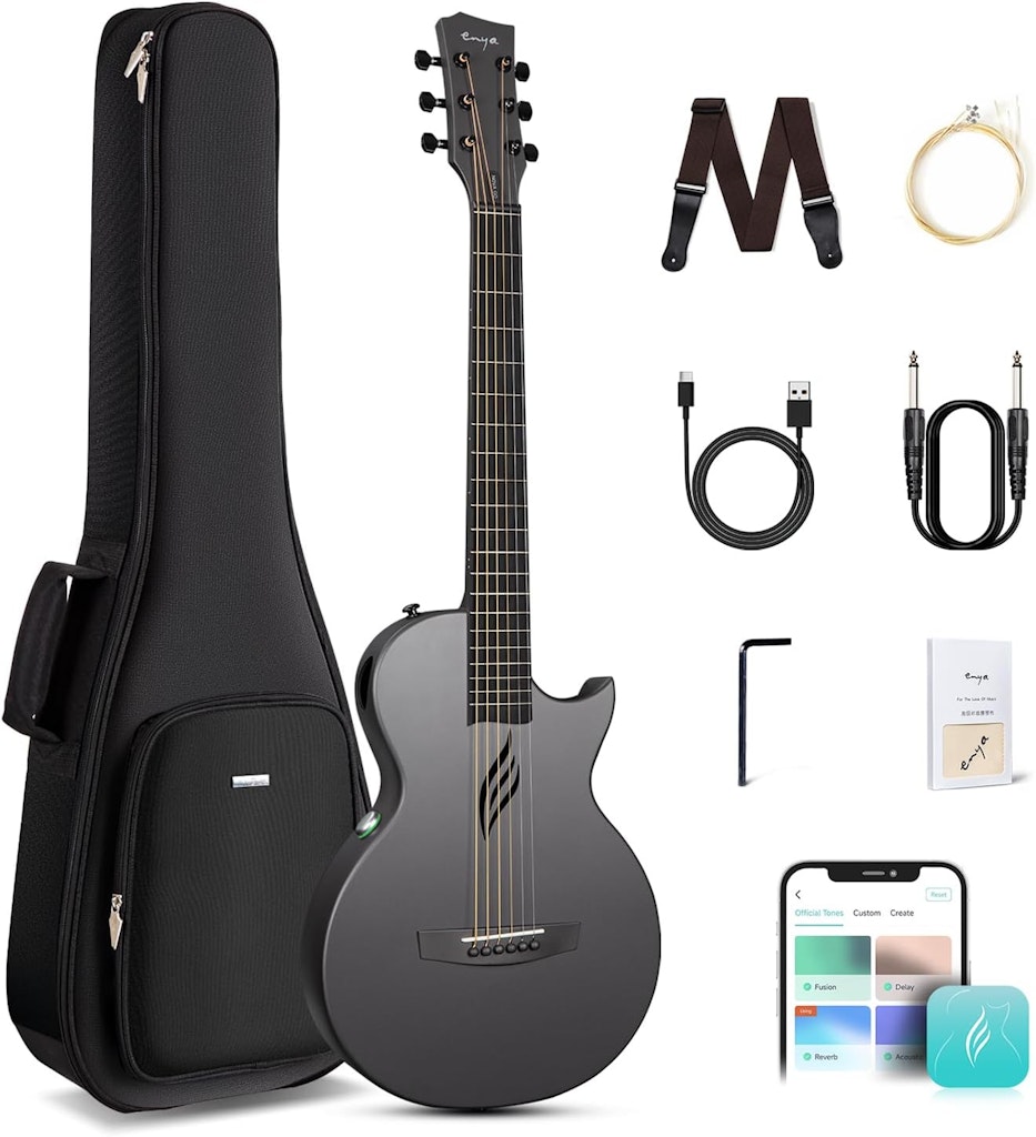 Enya Nova Go Carbon Fiber Travel Guitar: $210 w/ Prime