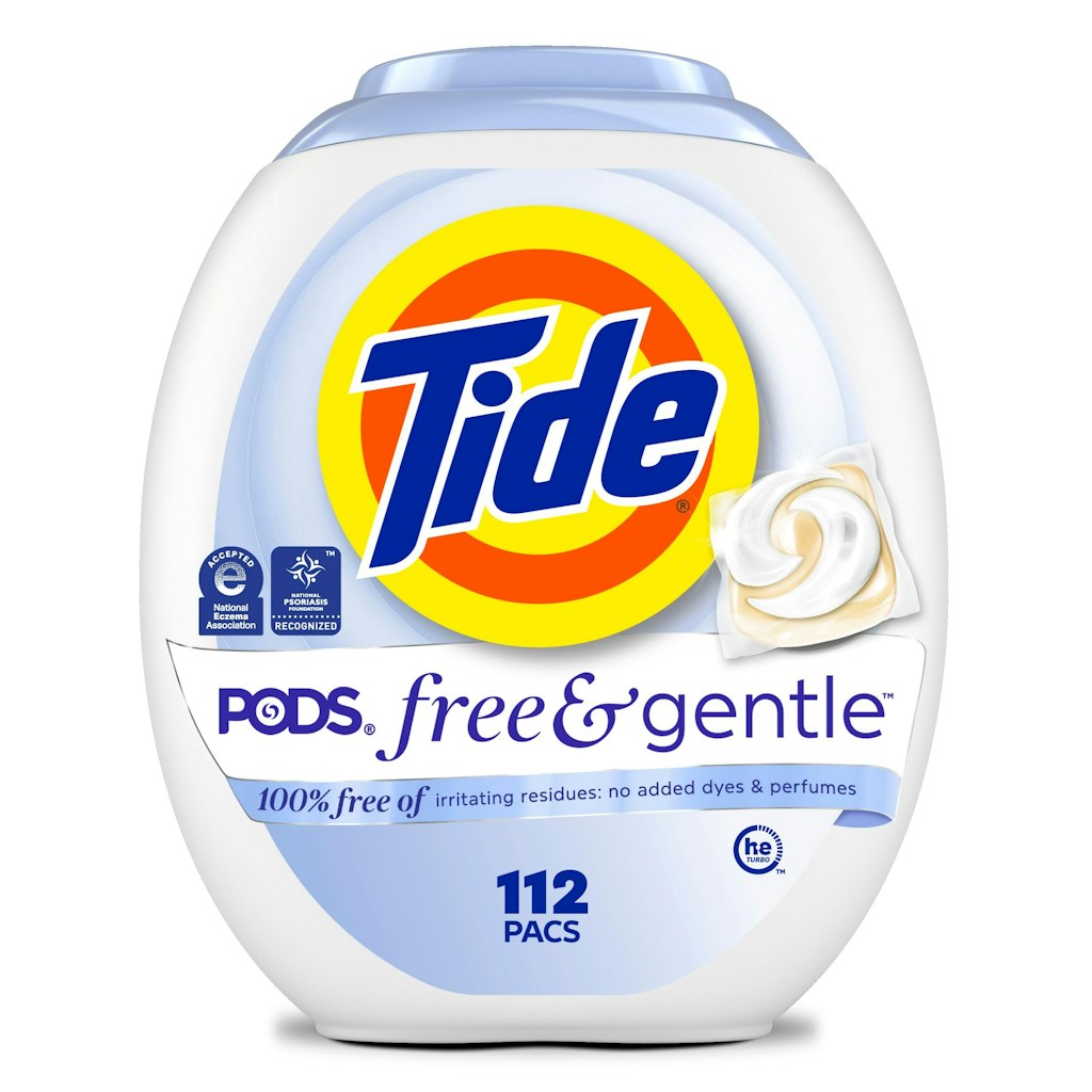 Tide PODS Free & Gentle Laundry Detergent Pacs 112-Count: $18 w/ Prime Tide PODS Free & Gentle Laundry Detergent Pacs 112-Count: $18 w/ Prime