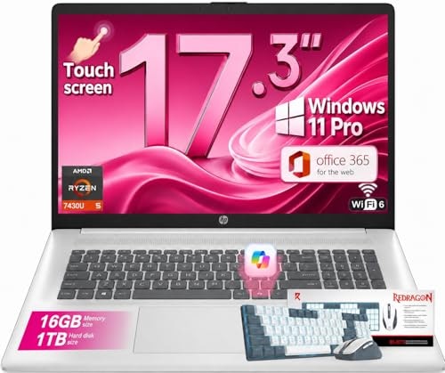 HP 17 Ryzen 5 7430U 17.3" Laptop w/ 16GB RAM: $799.99