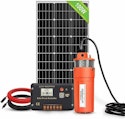 Pumplus L07 12V DC Submersible Well Water Pump Kit w/ 100W Solar Panel for $320 + free shipping