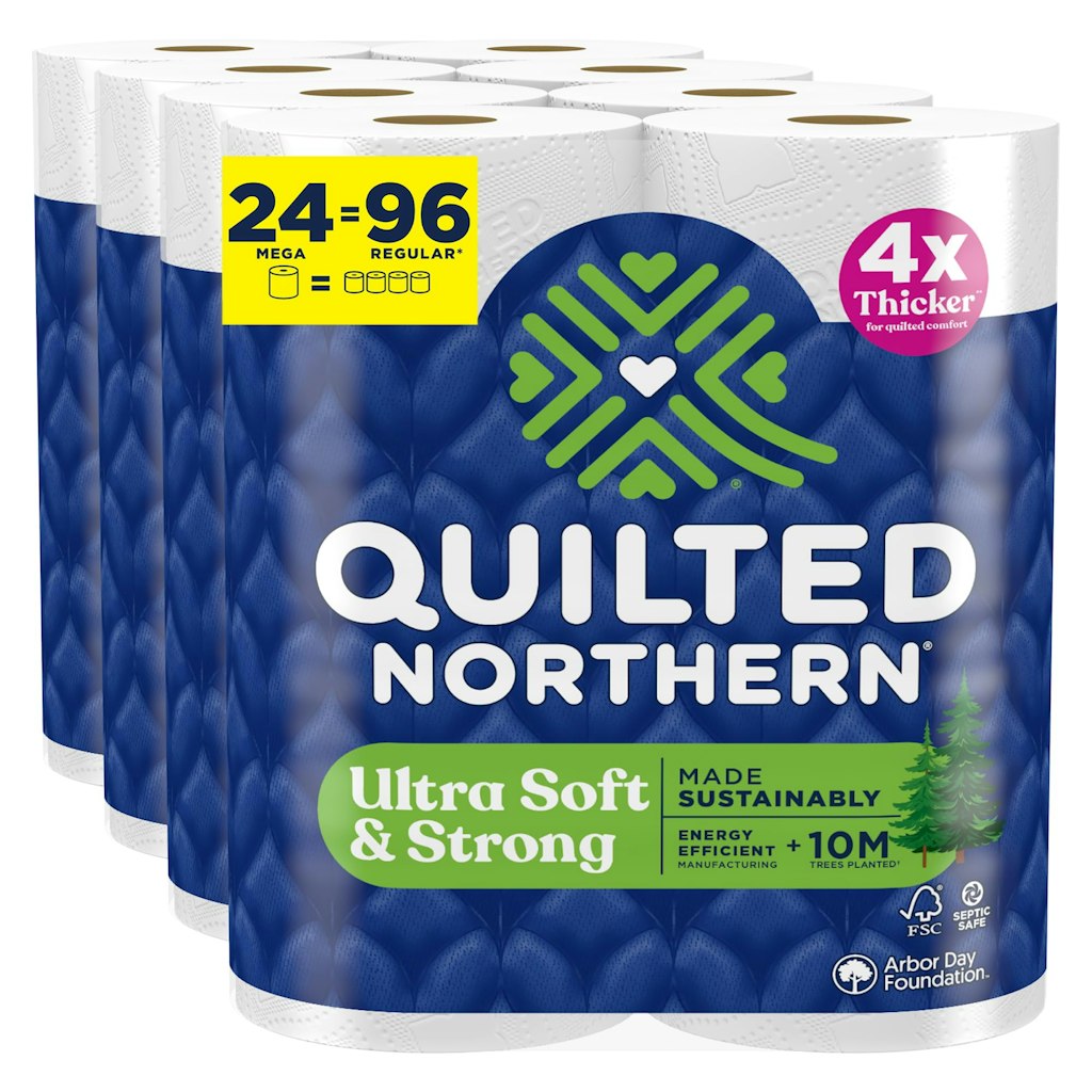 Quilted Northern Ultra Soft & Strong Toilet Paper Mega Roll 24-Pack: $18 via Sub. & Save Quilted Northern Ultra Soft & Strong Toilet Paper Mega Roll 24-Pack: $18 via Sub. & Save