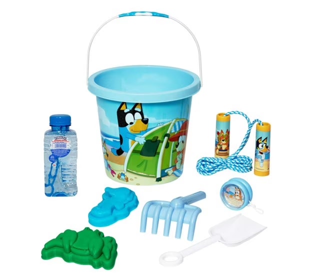 Bluey 7-Piece Summer Fun Beach Bucket Set: $10 Bluey 7-Piece Summer Fun Beach Bucket Set: $10