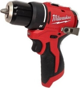 Milwaukee M12 3/8" Subcompact Brushless Drill/Driver (Tool Only): $53
