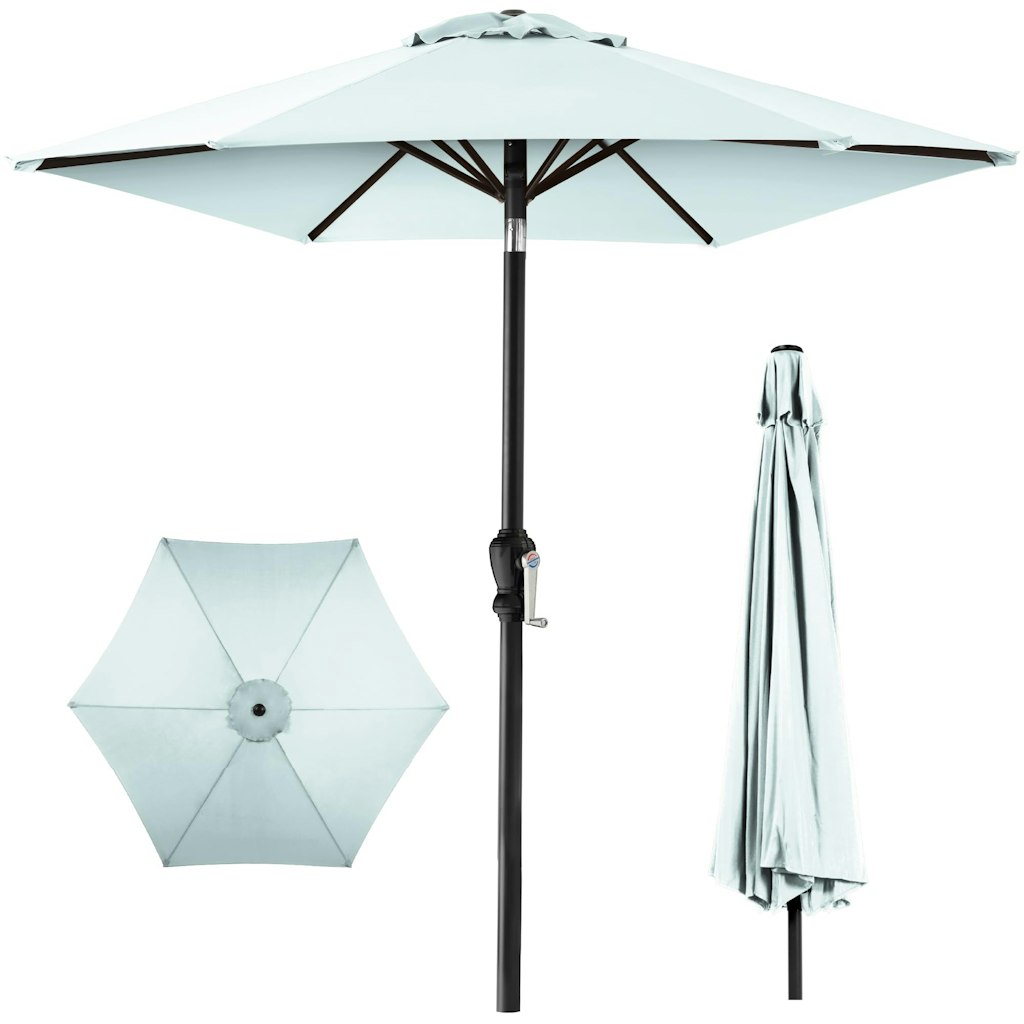Best Choice Products 10-Foot Outdoor Patio Umbrella w/ Crank & Tilt: $30