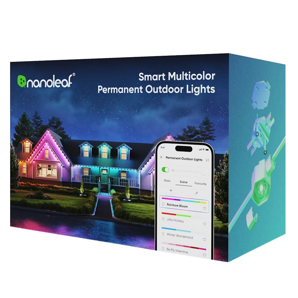 Nanoleaf 100-Foot Smart Multicolor Permanent Outdoor Lights: $75