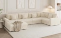 Oversized Modular Sectional Sofa w/ Storage & Ottoman for $770 + free shipping