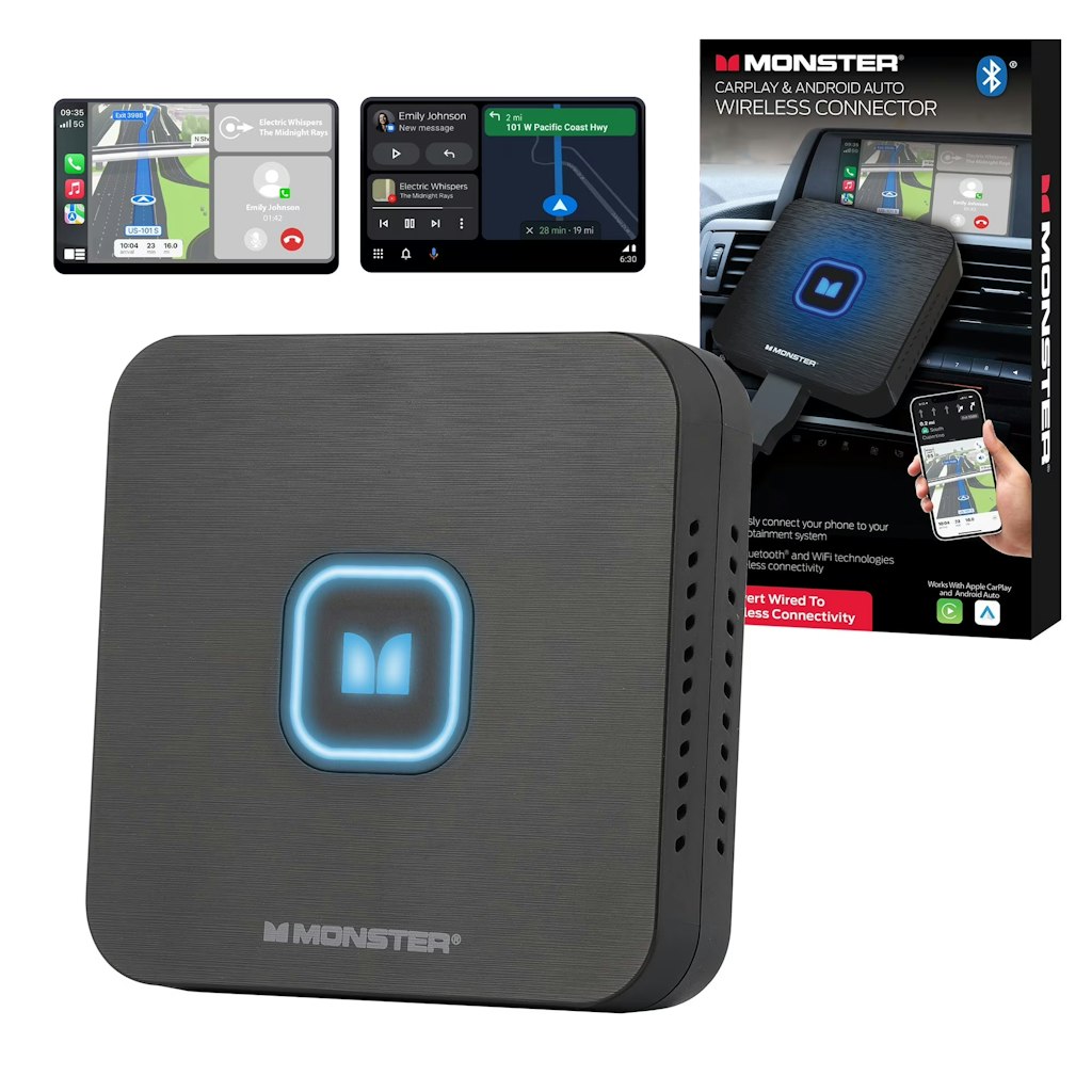 Monster Carplay & Android Wireless Connector: $28