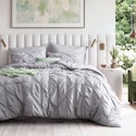 Bedsure Queen Pinch Pleat 7-Piece Comforter Set for $32 + free shipping w/ $35