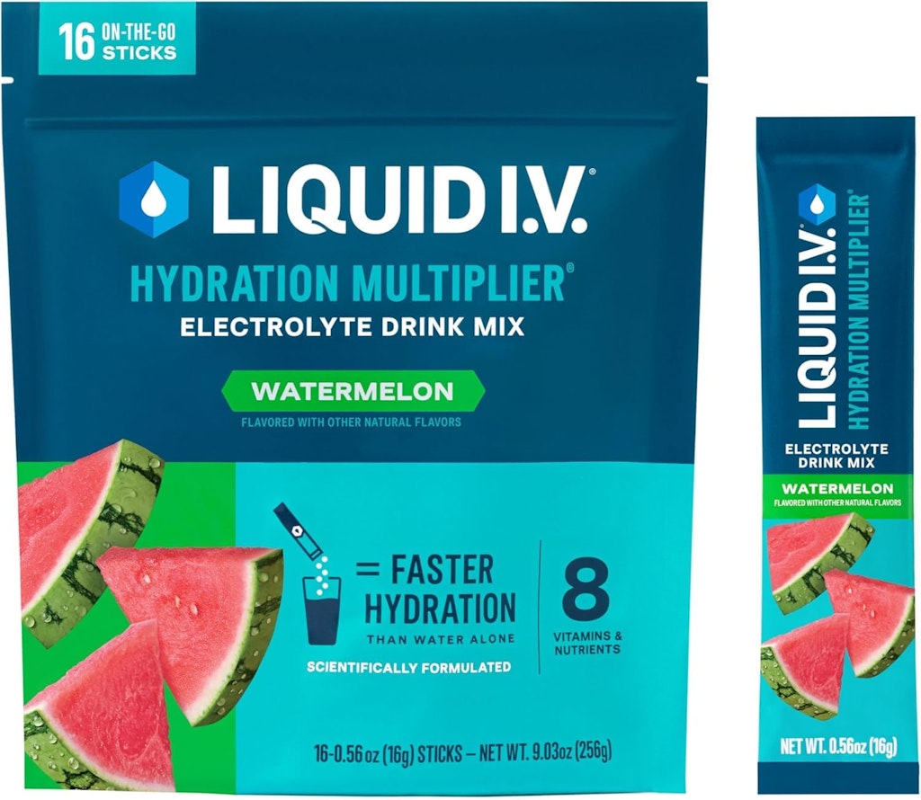 Liquid I.V. Hydration Multiplier Electrolyte Drink Mix 16-Stick Pack: $16 w/ Sub & Save Liquid I.V. Hydration Multiplier Electrolyte Drink Mix 16-Stick Pack: $16 w/ Sub & Save