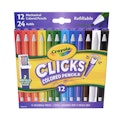 Crayola Clicks 12-Piece Mechanical Colored Pencil Set w/ 24 Refills for $9.99 w/ Prime + free shipping
