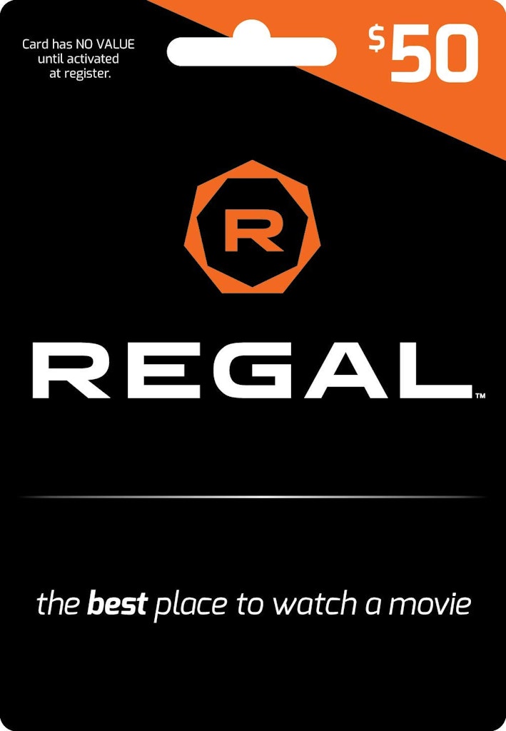 Regal Entertainment $50 Gift Card: $40 w/ Prime Regal Entertainment $50 Gift Card: $40 w/ Prime
