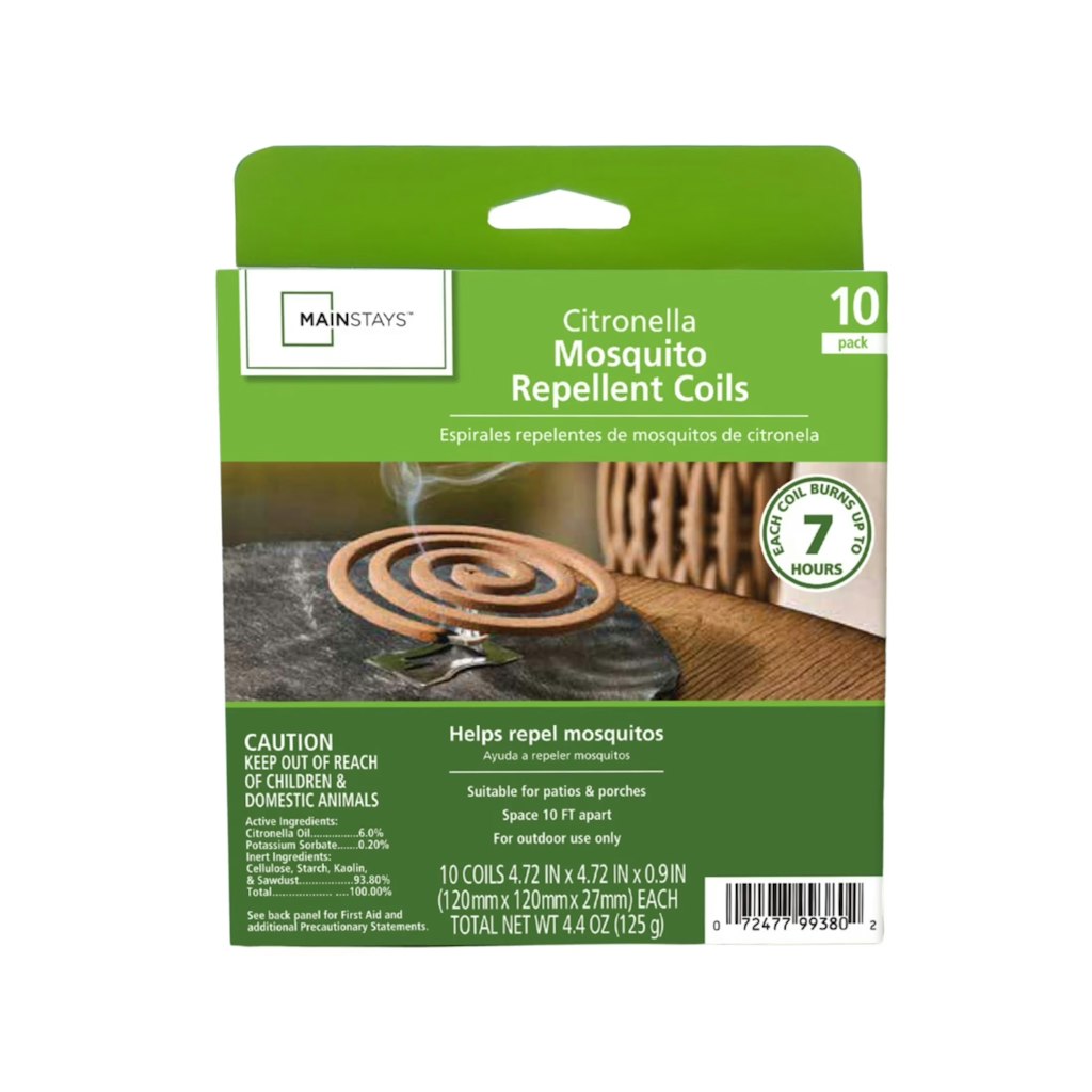 Mainstays Citronella Mosquito Repellent Coil 10-Pack: $2.48