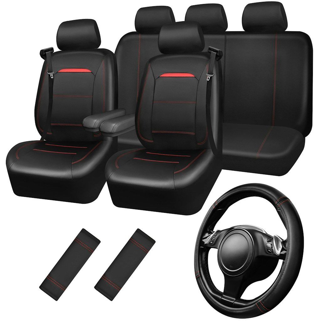 Car Pass Leather Car Seat Cover Set: $57 w/ Prime