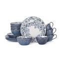 Pfaltzgraff Gabriela Blue 16-Piece Dinnerware Set for $33 + free shipping w/ Prime