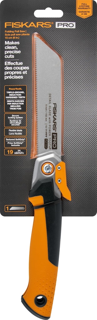 Fiskars PowerTooth 6" Folding Pull Saw: $14