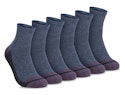 Timberland Men's Comfort Quarter Socks 6-Pack for $7.01 w/ Prime + free shipping w/ Prime