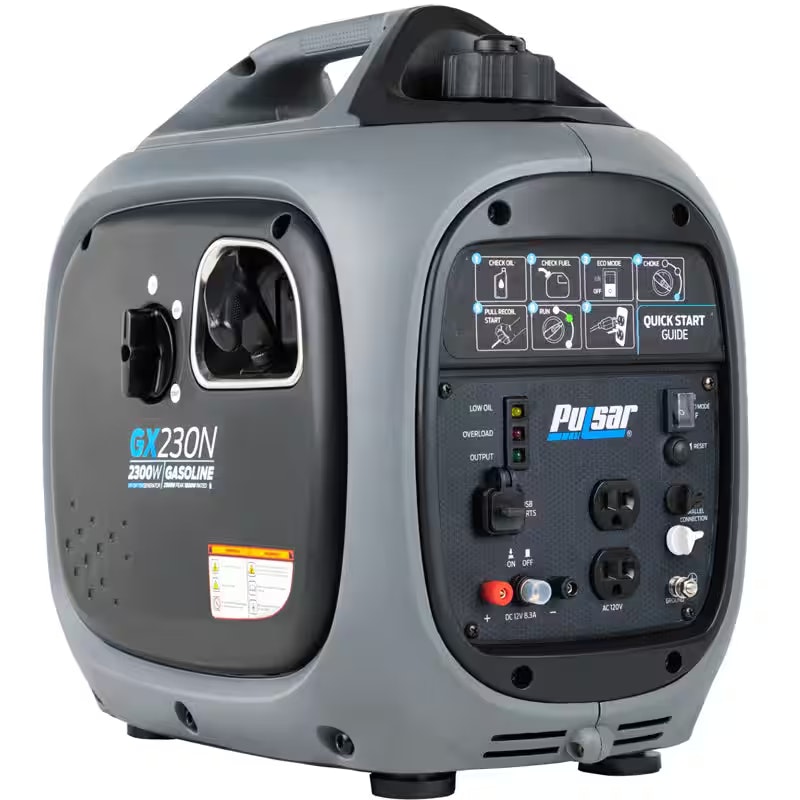 Pulsar GX230N 2300W Portable Gas Inverter Generator: $279 Pulsar GX230N 2300W Portable Gas Inverter Generator: $279