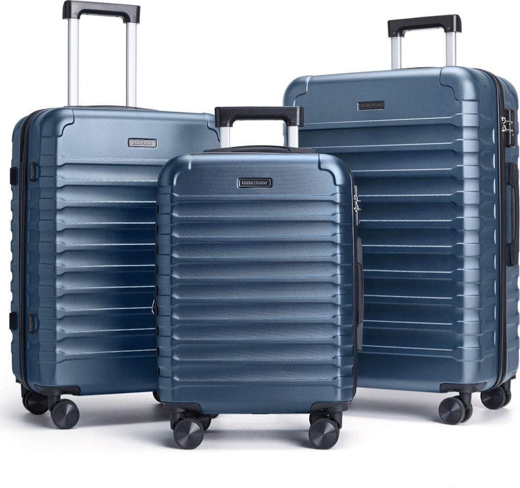 Light Flight 3-Piece Hard Shell Luggage Set: $108 w/ Prime Light Flight 3-Piece Hard Shell Luggage Set: $108 w/ Prime