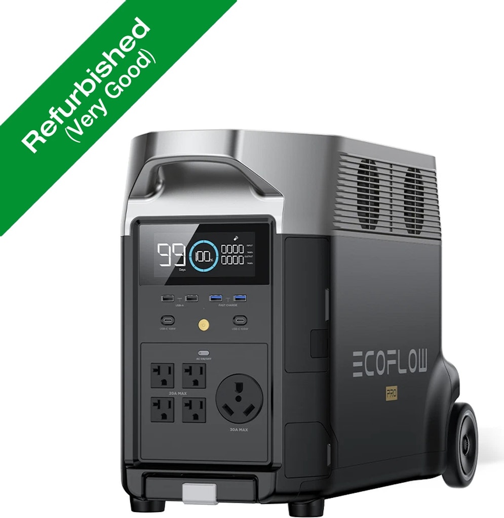 Refurb EcoFlow DELTA Pro 3,600Wh Power Station Generator: $959 Refurb EcoFlow DELTA Pro 3,600Wh Power Station Generator: $959