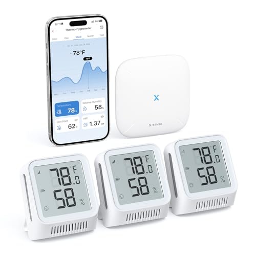 X-Sense WiFi Indoor Thermometer & Hygrometer 3-Sensor Set: $42 w/ Prime X-Sense WiFi Indoor Thermometer & Hygrometer 3-Sensor Set: $42 w/ Prime