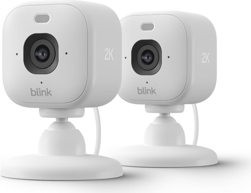 Blink Mini 2K+ 2-Camera Indoor Security Camera System: $31 w/ Prime