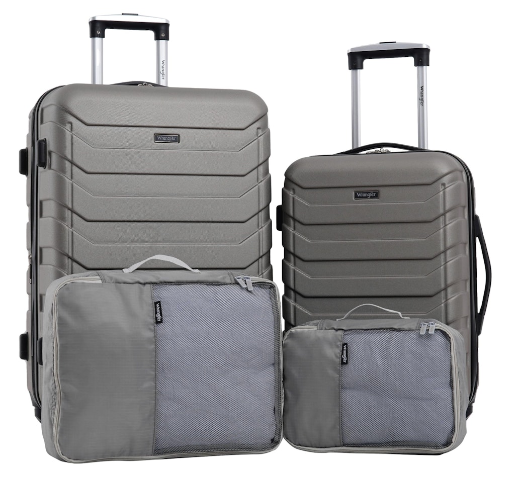 Wrangler 4-Piece Miami Luggage & Packing Cubes Set: $67 w/ Prime