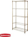Rubbermaid 5-Tier Heavy Duty Wire Shelving Unit for $36 + free shipping