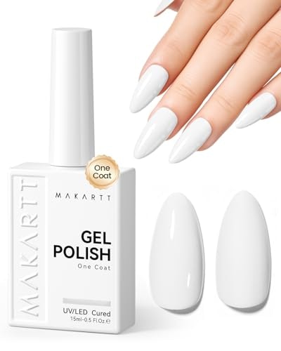 Makartt Ultra-Pigmented 15ml White Gel Nail Polish: $6 w/ Prime Makartt Ultra-Pigmented 15ml White Gel Nail Polish: $6 w/ Prime