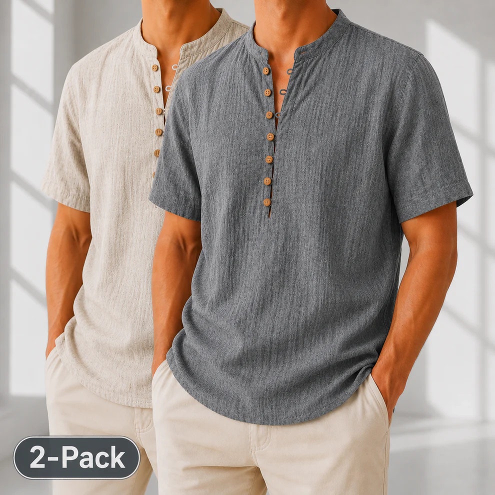 Linen Popover Shirt 2-Pack: $15 Linen Popover Shirt 2-Pack: $15
