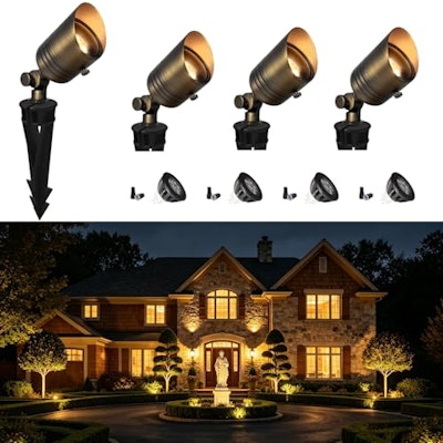 Coloer 12V LED Landscape Spotlight 4-Pack for $60 + free shipping