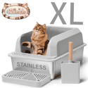 Naipo Stainless Steel Cat Litter Box for $46 + free shipping