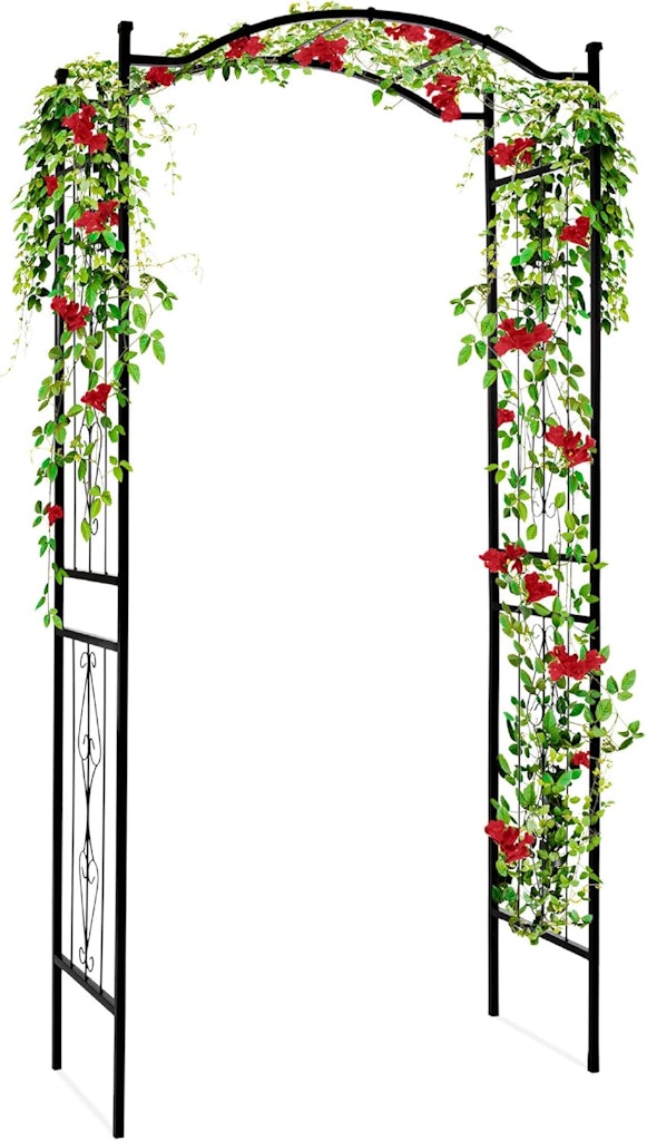 Best Choice 92" Steel Garden Arch Arbor Trellis: $52