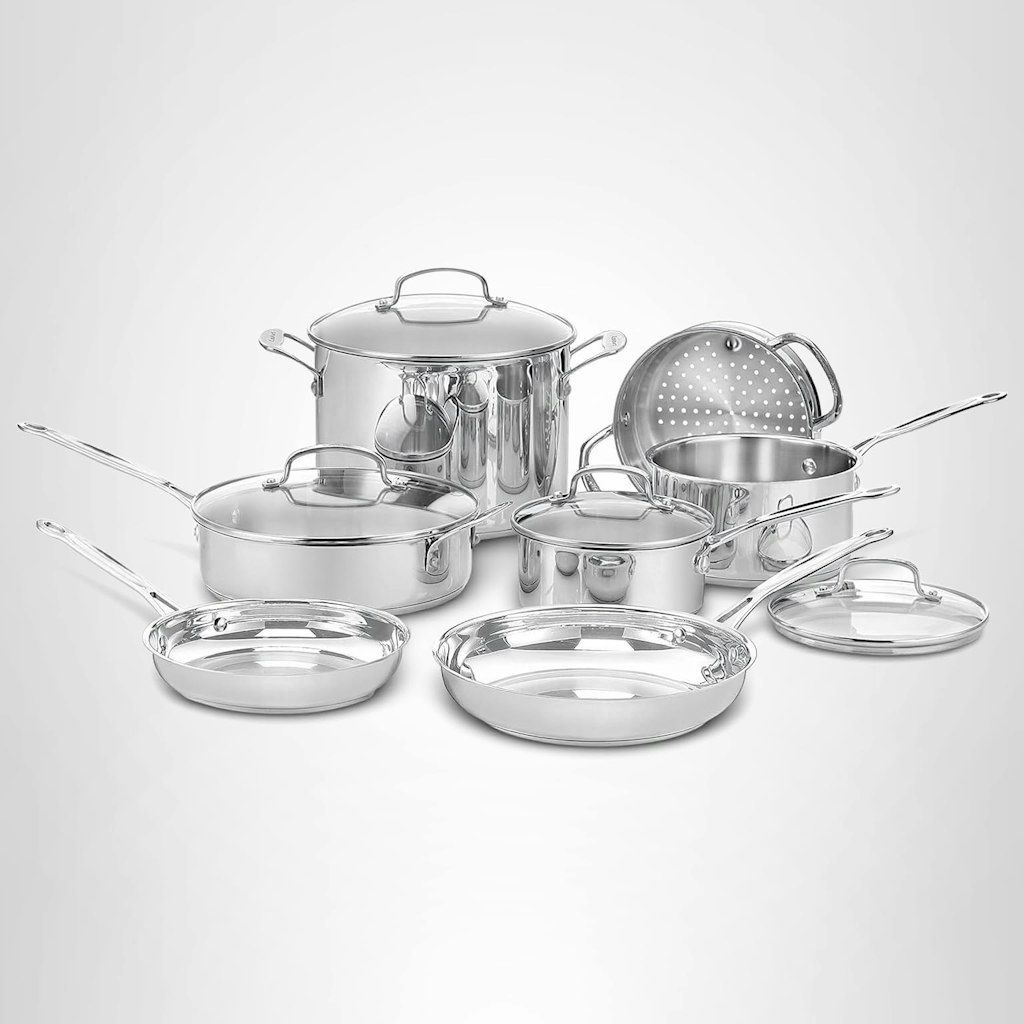 Cuisinart Chef's Classic 11-Piece Stainless Steel Cookware Set: $114 w/ Prime