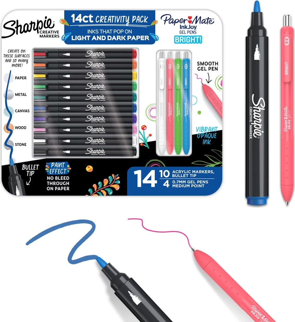 Sharpie Creative Markers & Paper Mate InkJoy 14-Pack: $13