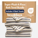 Brooklinen Super-Plush Turkish Cotton Bath Towels (Set of 4) for $104 w/ Prime + free shipping