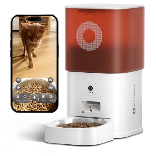 Molly&Cody 6L Automatic Cat Feeder with Camera : $66 w/ Prime