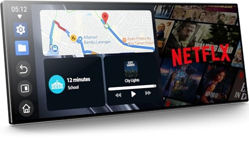 Volam 11" Portable Wireless CarPlay and Android Auto Touchscreen Stereo: $93.49