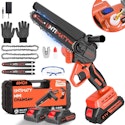 Untimaty 6" Mini Chainsaw w/ 2 Batteries and Chains for $26 + free shipping w/ $35
