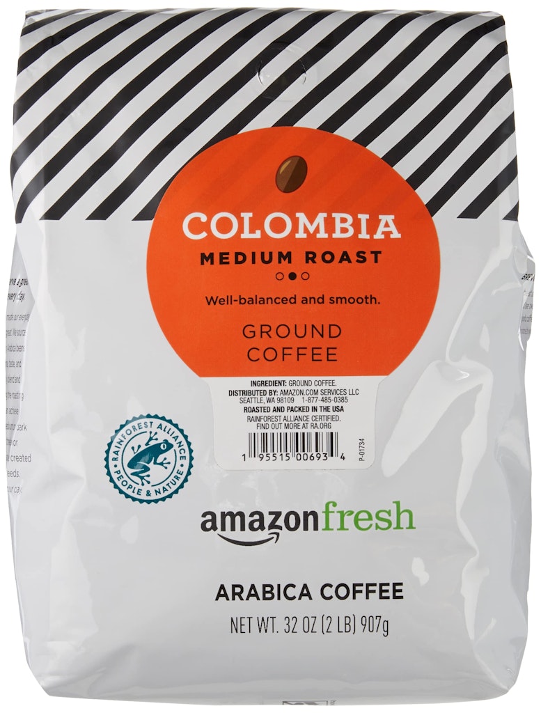 Amazon Fresh Colombia 32-oz. Ground Coffee: $14 w/ Prime Amazon Fresh Colombia 32-oz. Ground Coffee: $14 w/ Prime