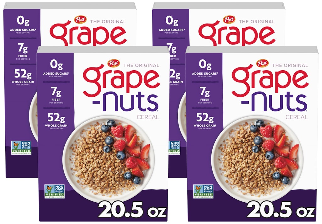 Post Grape-Nuts Original Breakfast Cereal 20.5-oz. 4-Pack: $9.71 via Sub & Save